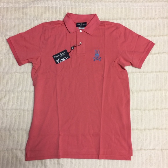 NWT Pyscho Bunny Classic Polo - Fragola Opal - Picture 3 of 5